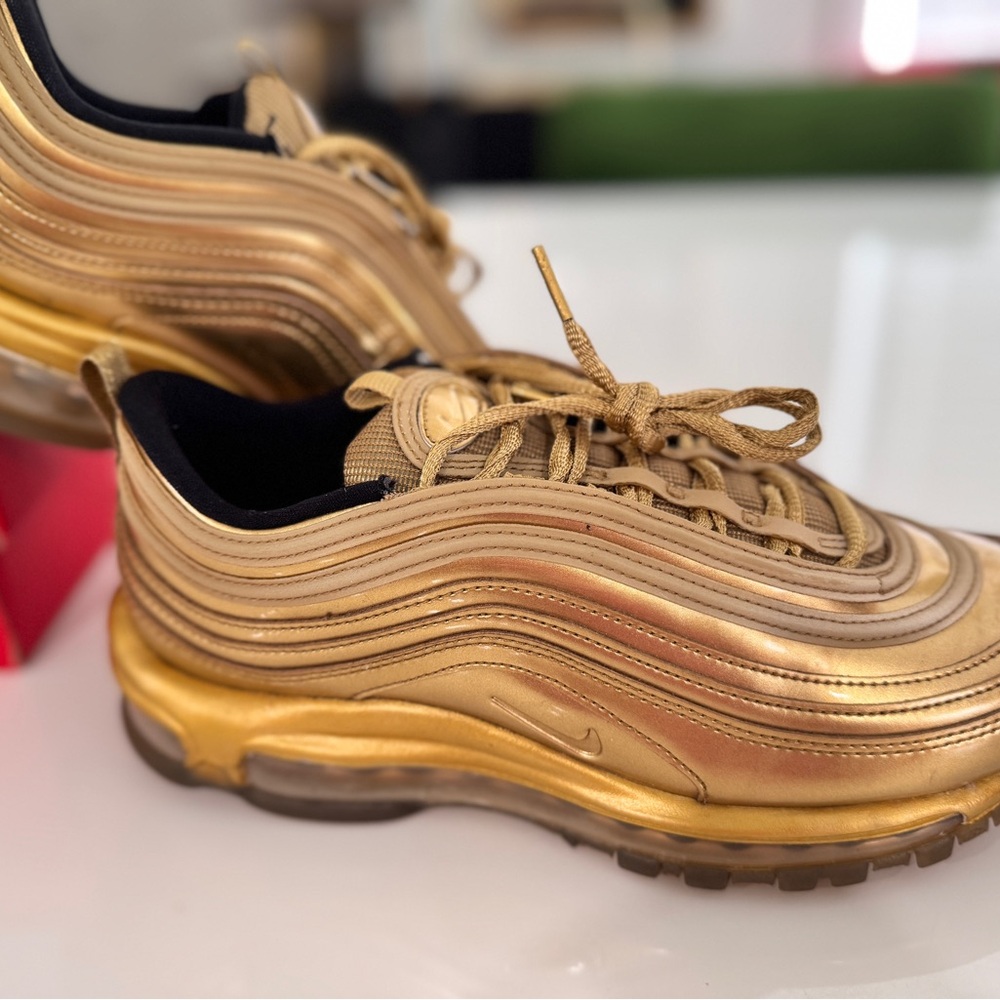 Nike Air Max 97 Go For The Gold Metallic Sneakers- 7.5M/ 9W